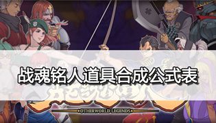 战魂铭人道具合成公式大全