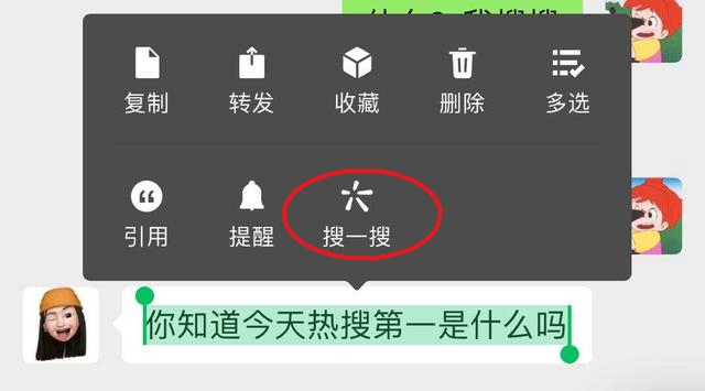 微信对话框搜一搜功能在哪里