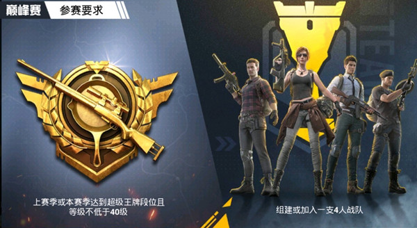 和平精英SS10赛季巅峰赛有什么要求