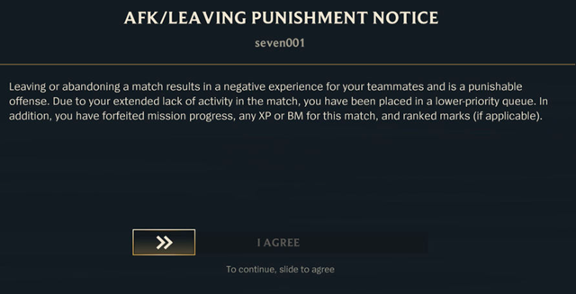 英雄联盟手游挂机掉线有哪些惩罚