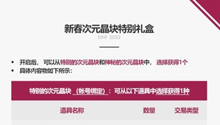DNF2022春节次元晶块特别礼盒能开出什么？