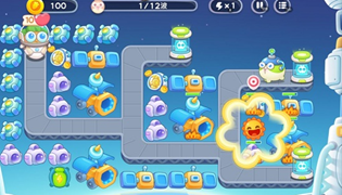 保卫萝卜4太空穿越40关过关攻略