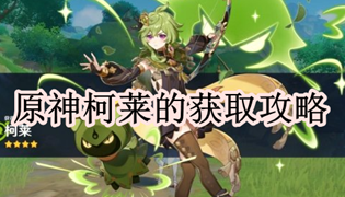 原神柯莱的获取攻略